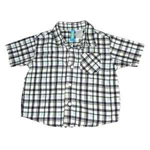 Gymboree Plaid Button Down Shirt Size 6-12 months